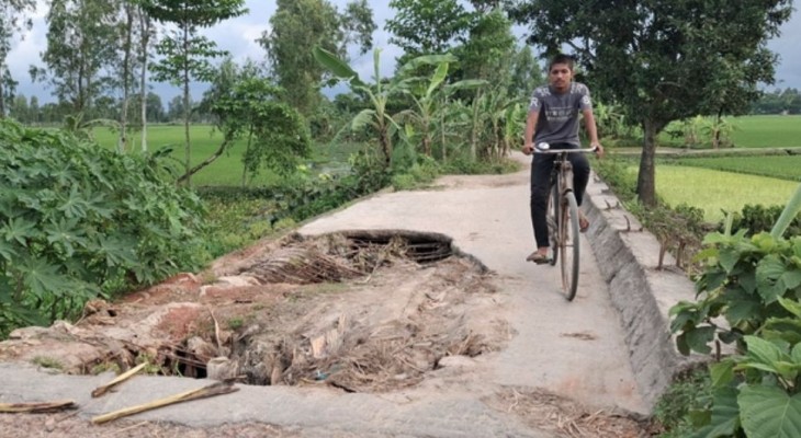 রংপুরে চার বছরেও সংস্কার হয়নি ফুলেরজান সেতু
