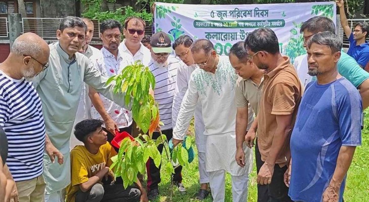 কলারোয়ায় পাঁচ হাজার বৃক্ষরোপণ কর্মসূচির উদ্বোধন
