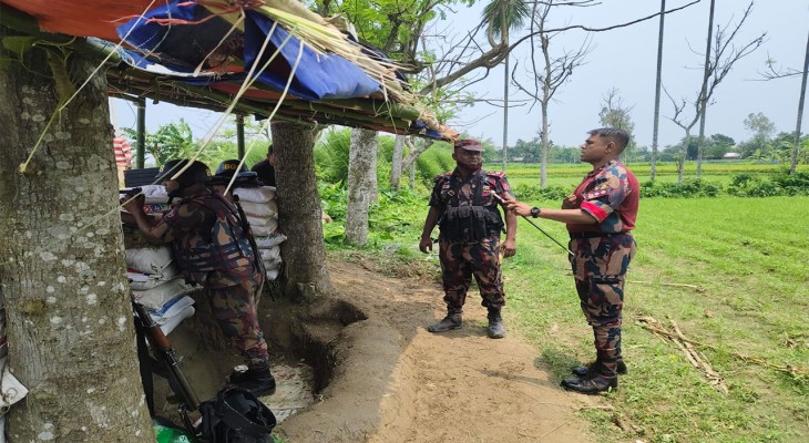 জয়পুরহাটে সীমান্তে পুশ-ইনের চেষ্টা  রুখে দিল বিজিবি, টহল জোরদার