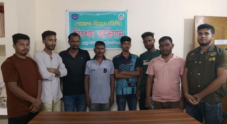 রংপুরে ২৪ ঘণ্টায় মেট্রোপলিটন পুলিশের বিশেষ অভিযানে গ্রেফতার ৩০