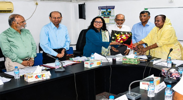 পুণ্ড্র ইউনিভার্সিটি বোর্ড অব ট্রাস্টিজের নতুন সদস্য কে সংবর্ধনা