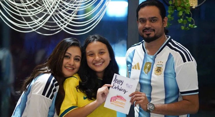 জন্মদিনে পূর্ণিমাকে আবেগঘন শুভেচ্ছা স্বামীর