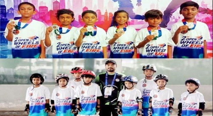 ঢাকার মাঠে স্পীড স্কেটিংয়ে আবারও বগুড়ার ক্ষুদে স্কেটারদের সাফল্য