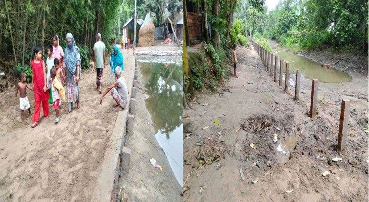 বগুড়ার সোনাতলায় ৫৫ বছর পর রাস্তা নির্মাণ: জনমনে স্বস্তি
