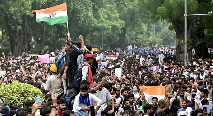 ভারতে রাজ্যে রাজ্যে ছড়িয়ে পড়ছে শিক্ষার্থীদের আন্দোলন