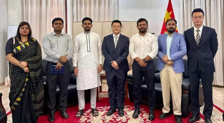চীনের রাষ্ট্রদূতের সঙ্গে এনসিপির প্রতিনিধি দলের সাক্ষাৎ