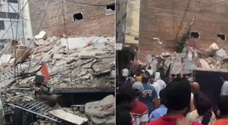ভারতের রাজধানীতে বহুতল ভবন ধস, বহু হতাহতের শঙ্কা