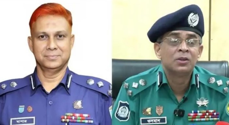 ডিএমপিতে দুই অতিরিক্ত পুলিশ কমিশনার পদে রদবদল