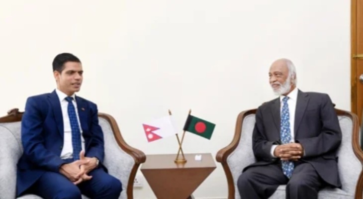 স্থানীয় সরকার মন্ত্রীর সঙ্গে নেপালের রাষ্ট্রদূতের সাক্ষাৎ