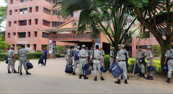 নির্বাচন ঘিরে জাবিতে কড়া নিরাপত্তা