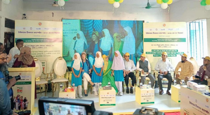 দেশব্যাপী টাইফয়েড টিকাদান ক্যাম্পেইন শুরু