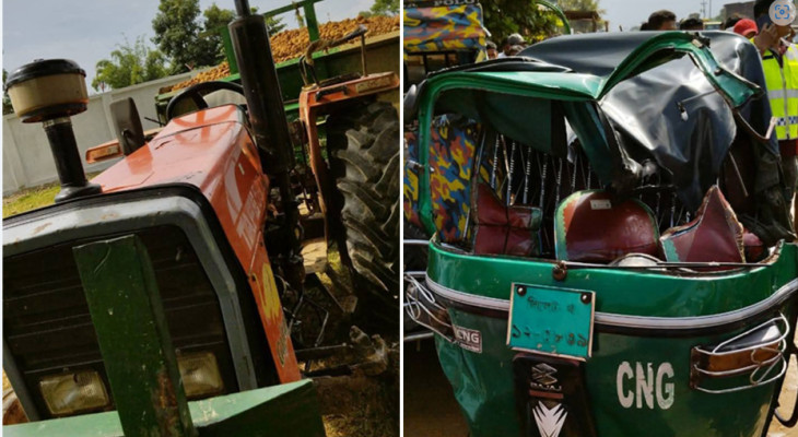 সিলেটে পাথরবাহী ট্রাক্টরের চাপায় পর্যটক নিহত