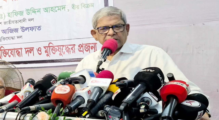 গণভোটের প্রয়োজন ছিল না, তারপরও রাজি হয়েছি : মির্জা ফখরুল