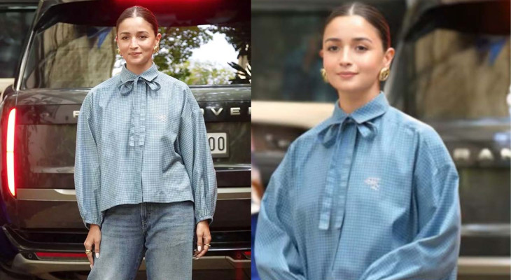 শার্টের বুকে ‘কাপুর’ লিখে আলোচনায় আলিয়া