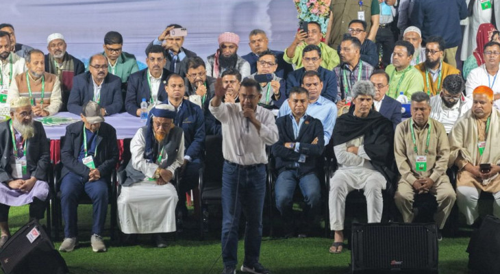 ধানের শীষের পাশাপাশি মাথাল ও খেজুর গাছ মার্কায় ভোট চাইলেন তারেক রহমান