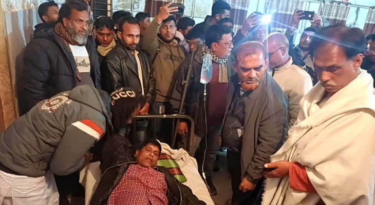 নাটোর-১ আসনে বিএনপি ও স্বতন্ত্র প্রার্থীর সমর্থকদের সংঘর্ষ ভাঙচুর, আহত ১৩