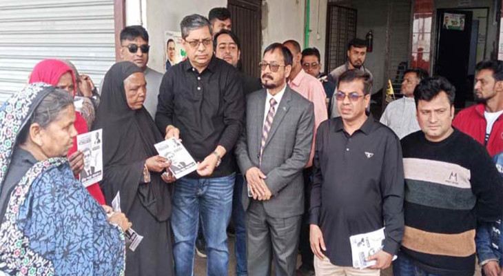 বগুড়ার শিবগঞ্জে এমপি প্রার্থী মীর শাহে আলমের নির্বাচনী জনসভা অনুষ্ঠিত