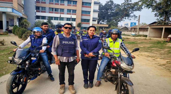 আইন শৃঙ্খলা রক্ষায় গোবিন্দগঞ্জ থানা পুলিশের প্রস্তুতি