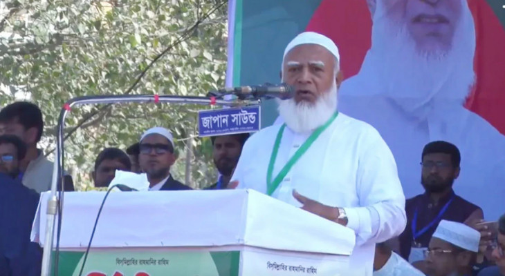 নওগাঁর সমাবেশস্থলে শফিকুর রহমান