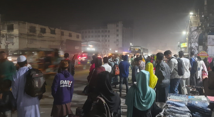 ভোট দিতে ঢাকা ছাড়ছেন মানুষ