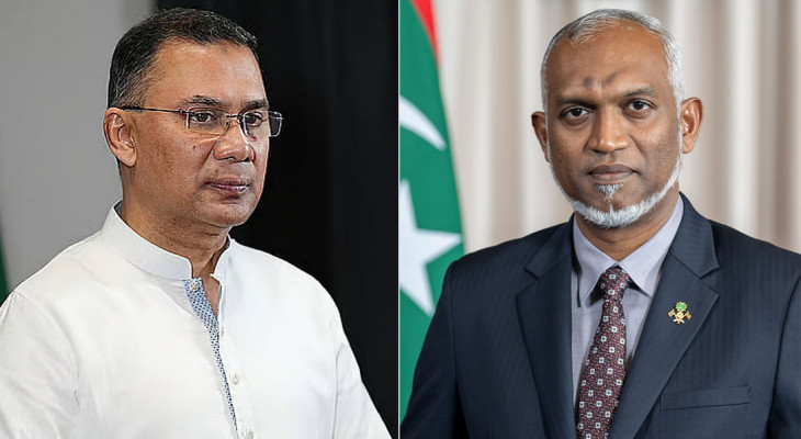 তারেক রহমানকে অভিনন্দন জানালেন মালদ্বীপের প্রেসিডেন্ট