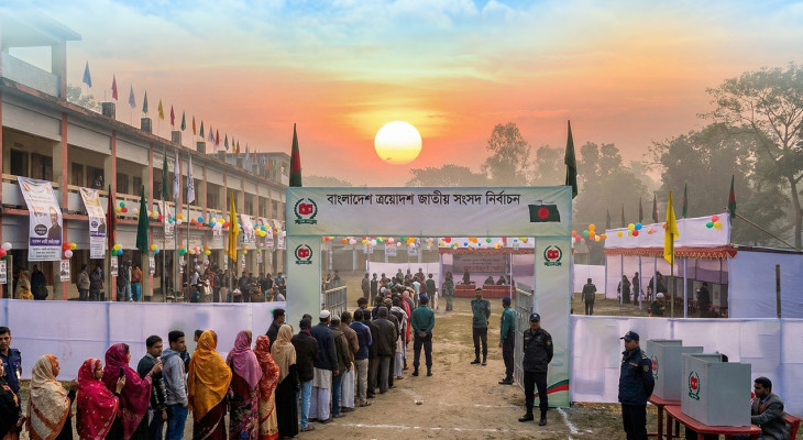 রাত পোহালেই ত্রয়োদশ সংসদ ভোট