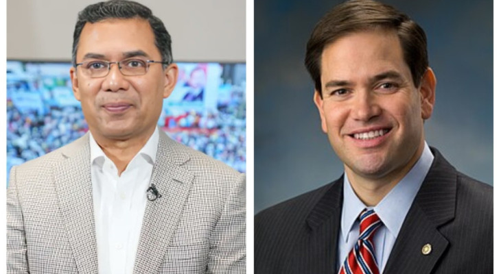 তারেক রহমানকে মার্কিন পররাষ্ট্রমন্ত্রীর অভিনন্দন