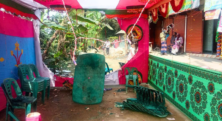 কুষ্টিয়ায় বিএনপি প্রার্থীর নির্বাচনী ক্যাম্পে অগ্নিসংযোগ