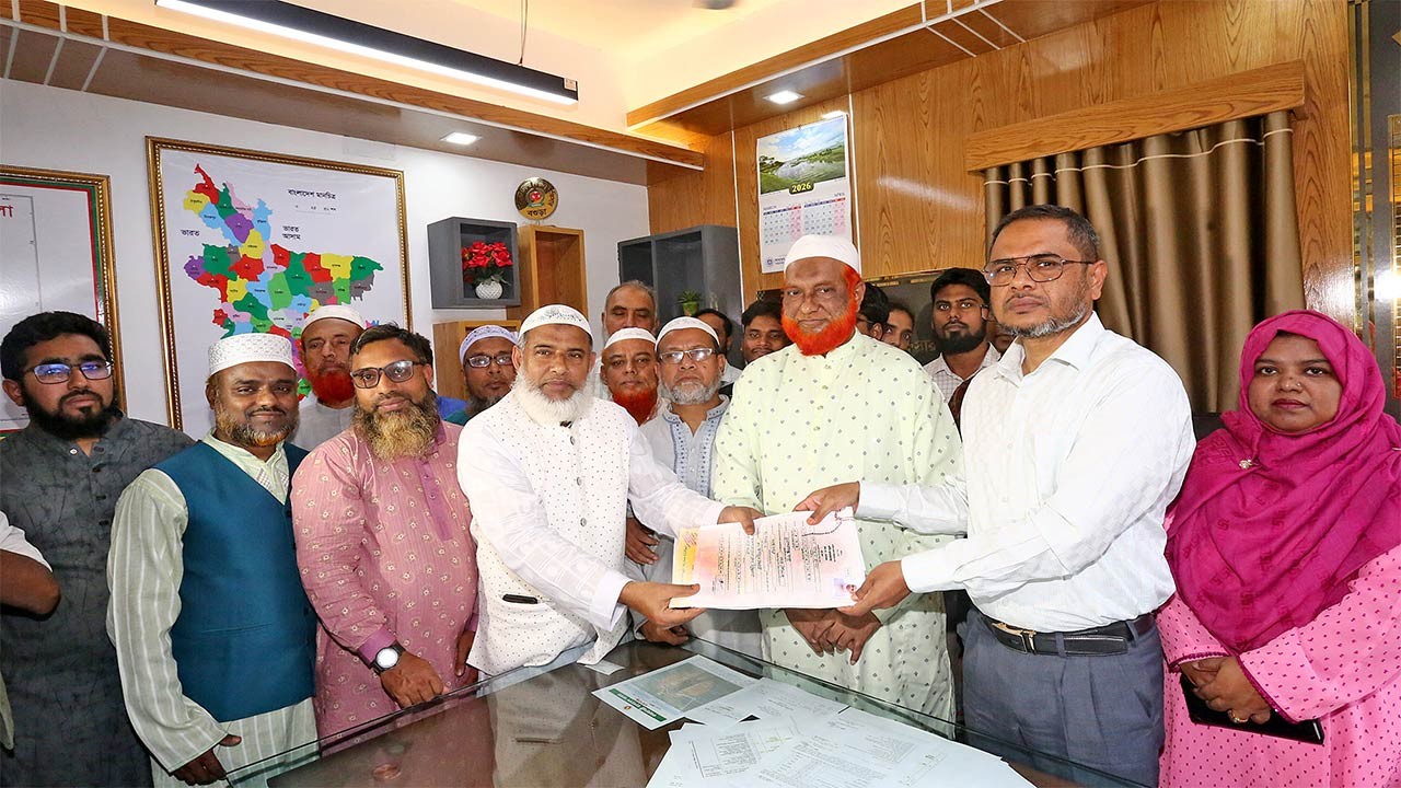 বগুড়া-৬ সদর আসনে উপনির্বাচন জামায়াত প্রাথী সোহেলের মনোনয়নপত্র দাখিল