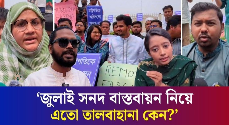 বিএনপিকে নতুন করে ফ্যাসিবাদী হয়ে ওঠার সম্ভাবনা দেখছি : জুলাই শহিদ পরিবারের সদস্য