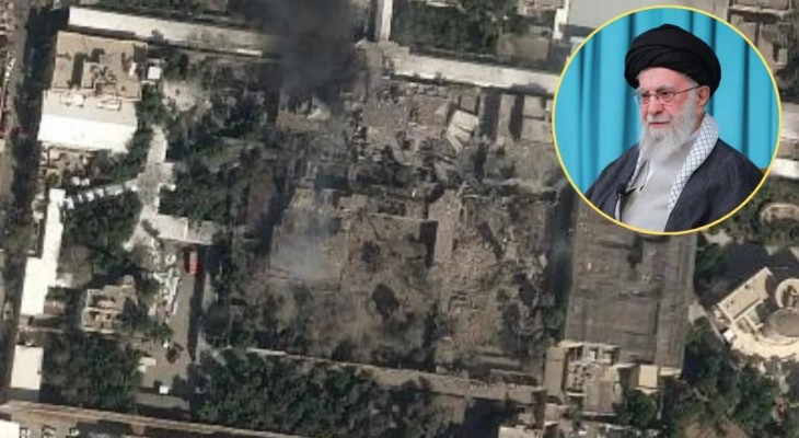 ইসরাইলি হামলায় পুরোপুরি ধ্বংস খামেনির প্রাসাদ