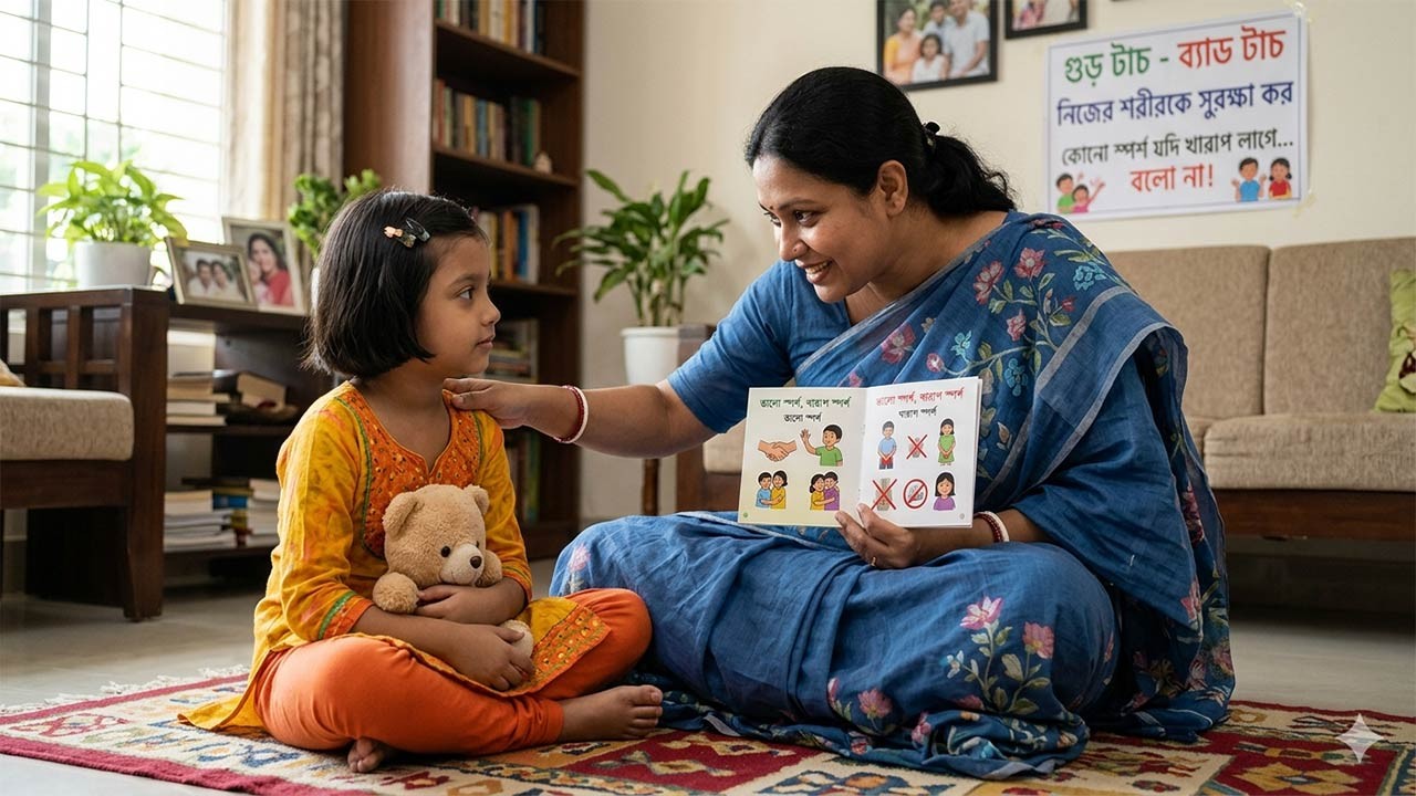 সন্তানকে গুড টাচ-ব্যাড টাচ শেখানোর সঠিক বয়স কখন