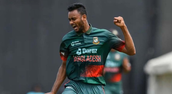 নিউজিল্যান্ডের ওপেনিং জুটি ভাঙ্গলেন শরিফুল