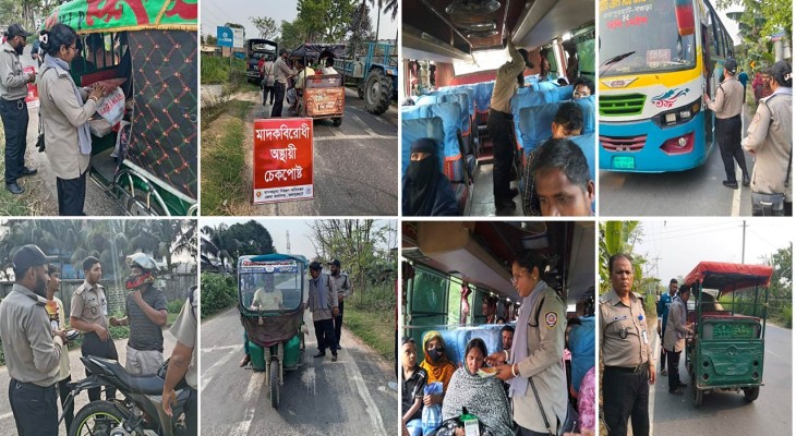 জয়পুরহাটে এক মাসে ১৯৩ অভিযান ৭১ মামলায় গ্রেফতার ৬৯