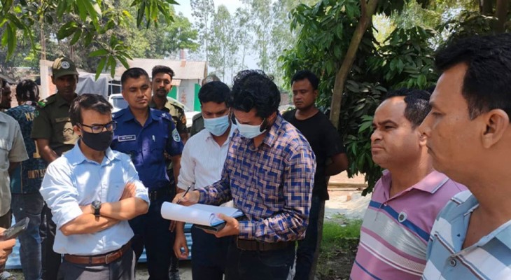 গাইবান্ধার মহিমাগঞ্জে অবৈধ ব্যাটারি কারখানায় পরিবেশ অধিদপ্তরের অভিযান ও জরিমানা