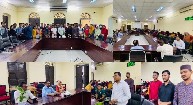 জবি আইটি সোসাইটির বার্ষিক কর্মপরিকল্পনা নিয়ে উপাচার্যের সাথে সৌজন্য সাক্ষাৎ