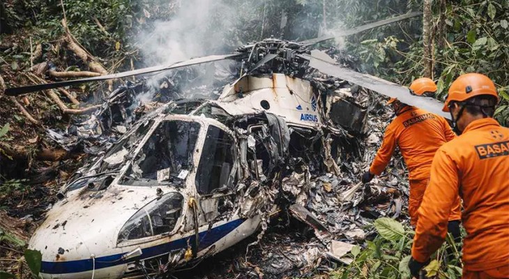 ইন্দোনেশিয়ায় হেলিকপ্টার বিধ্বস্ত হয়ে ৮ যাত্রীর সবাই নিহত